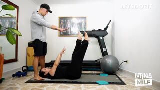 Chubby Slut Nana Bronw Fucked Deep By Yoga Instructor After Workout - LATINA MILF - 3 image