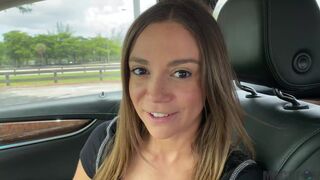 Sexy Latina MILF Gets Horny in Car Ride and Fucks in Back Seat - Havana Bleu - - 5 image