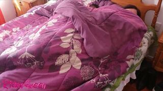 Stepmom shares bed with hot stepson.. surprise for her - 11 image