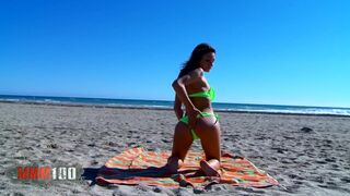 Italian Babe Valentina Bianco gets her ass fucked hard at the beach - 2 image