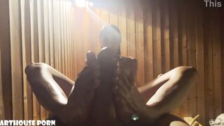 Watch Petite Latina Oily Footjob in Sauna Surprise!