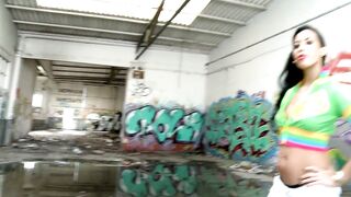 Hot Latina MILF in lingerie gives a deep throat and handjob to lucky dude