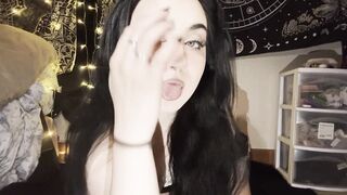 Petite Latina spreads and rubs her tight pussy in panties & lingerie while teasing you