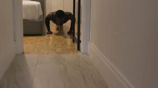 Curvy Latina Nia Bleu oils up stud's body and gives him a raw bareback pounding