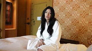 Step sister Cami Strella caught naked & wants to ride like a pro - POV doggystyle action with Cami & Lev - 2 image