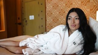 Step sister Cami Strella caught naked & wants to ride like a pro - POV doggystyle action with Cami & Lev - 3 image