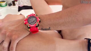 Watch as this big-booty Latina takes it in the ass while standing in the kitchen POV