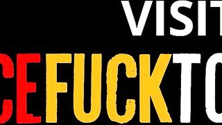 Latina hottie gets her face drilled deep and rough by a massive white cock