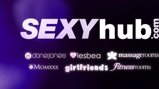 Latina Emily Pink gets oiled up & pounded by a BBC in romantic interracial massage