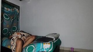 Yahir1 can't resist the temptation of his step-sister's naked body in his room