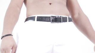 Camila Cortez lubed up Arnez Harding's oiled-up body for a hardcore fuck session!