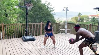 Monica Santhiago's tight Latina pussy takes a deep dicking by Rome Major's big cock poolside