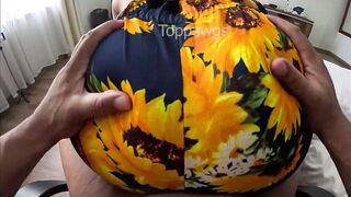 Curvy Latina gets a new dress & lapdance for her perfect curves