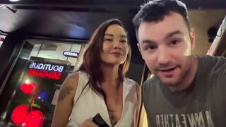 Allison Sweet's first time: stranger bangs her tight pussy & shoves his fat cock deep inside her