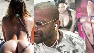 Latina Stepdaughter Oily Ass Tease, Ashley Deepthroats and Spits on Cock