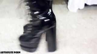 Petite Colombian nun goes wild and milks him dry with her dirty talk and squirting skills - 3 image