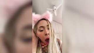 Petite Latina Tins Loves Rough Rimming & Riding POV Doggy Backstage!