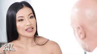 Watch Mariana Martix's tight Colombian butt take a massive anal pounding and cum in mouth