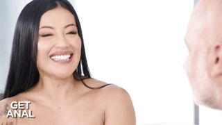 Watch Mariana Martix's tight Colombian butt take a massive anal pounding and cum in mouth