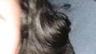 Curvy Latina caught having sex in hotel room gets her ass clapped and her natural tits showered