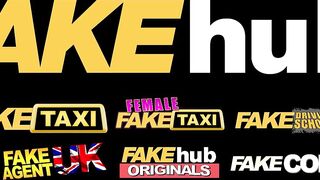 Watch Lola Morango's massive tits bouncing as she takes a wild ride in the fake taxi - 1 image