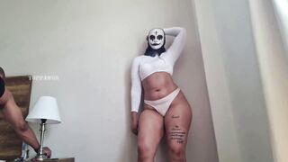 Latina with massive ass twerks and takes a wild lapdance from behind