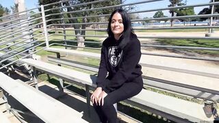 Watch Yolanda Yamz & Curvy Brunette MILF Rome Major get wild in the woods - 4 image