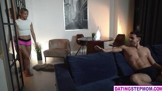 Veronica Leal, the petite Latina stepmom, is used to sleeping alone with her stepson