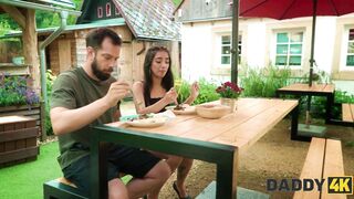 Hot Latina seduced & fucked by her kinky Italian daddy