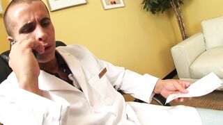 Hot Latina mom gets her tight ass drilled in doggystyle while wearing fishnets and stockings - 1 image