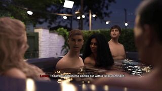 Latina Gives Double Handjob & Jizz in Jacuzzi in My Bimbo Dream 41 - Hot Latina Gives Double Handjob - 14 image