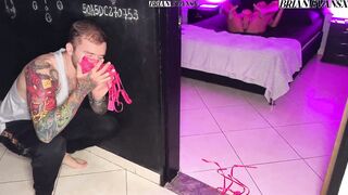 Brian Evansx nails Colombian college girl Carolondon in pink room - wet blowjob, blowjob, cowgirl, reverse cowgirl, perfect tits, - 1 image