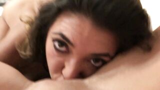 Latina hottie licks my pussy POV-style in hot homemade video - 4 image