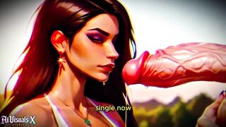 Latina Baddie's Big Cock Fantasies in 4K - Interracial ASMR withAIVisuals X - 13 image