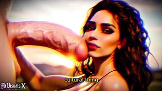 Latina Baddie's Big Cock Fantasies in 4K - Interracial ASMR withAIVisuals X - 14 image