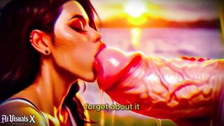 Latina Baddie's Big Cock Fantasies in 4K - Interracial ASMR withAIVisuals X