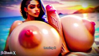 Latina Baddie's Big Cock Fantasies in 4K - Interracial ASMR withAIVisuals X