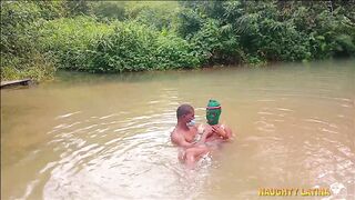 Naughty College Girls Get Pounded Hard in the River with a Big Cock - 2 image