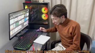 Student Katty takes on a massive cock in every way imaginable to earn her top score on her exam - 3 image