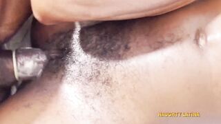 Step-sis with big black cock says she's too wet for my dick, POV