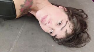 Latina novice gets her curvy ass pounded hard by her senpai's massive cock