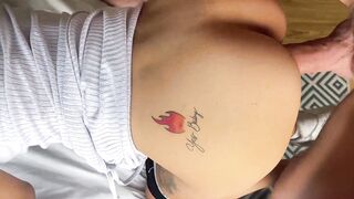 Petite Latina 18yo Rims Big Tits with Dirty POV Rimming - 8 image
