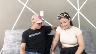 My Colombian stepsister was lost and begged for shelter at my place - POV porn - 2 image