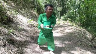 Elf trades her body for help getting out of magic forest - Hot homemade interracial action! - 1 image