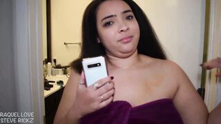 I caught my stepsister being a BBW slut and she was a total slut - then I gave her a rough fuck and a titjob! - 3 image