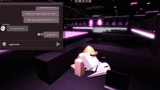 Latina E-girls strip and get naughty in a strip club on Roblox condo