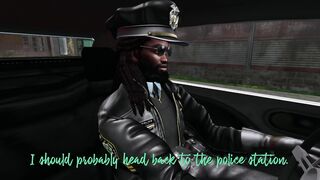 Latina cop with a big ass gets her pussy filled with hot jizz - 1 image