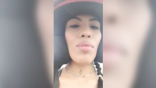 Petite Latina with tattoos gets pounded hard by a motorcycle taxi driver