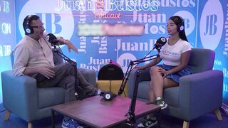 Angie Lorena's tight pussy gets pounded by JuanBustos' hot podcast! - 1 image
