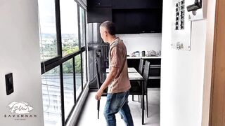 Hot Latina maid with huge tits rides boss's hard rod for a promotion - 2 image